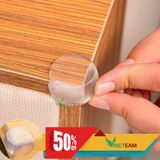  Miếng bịt góc bàn silicon an toàn cho bé mẫu  trong suốt -dc4366 