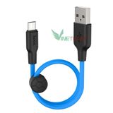  Cáp sạc nhanh Hoco X21 Plus dây silicon 2.4A, cổng kết nối Micro Usb -dc4462 