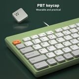  Bàn phím mini có dây BOW K620U 79 Phím dành cho laptop macbook , Lướt Phím Cực Êm Kiểu dáng nhỏ gọn 