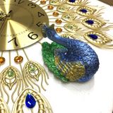  Đồng Hồ Treo Tường Chim Công Xòe Đuôi  kim trôi  KT 70X65CM  - Tặng 1 bộ kim đồng hồ và đinh thông minh -dc4174 