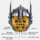  Loa Bluetooth Siêu Bass Bumblebee Transformer, Mắt Có Đèn Led Xanh, Thiết Kế Độc, Âm Thanh Hay Nghe Nhạc Trong 