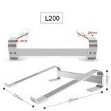  Giá đỡ tản nhiệt L200, X1 bằng hợp kim nhôm cho Laptop, máy tính xách tay, Macc, Ipadd, Surface 