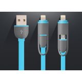 Dây sạc rút điện thoại đa năng 2 trong 1 cổng iphon và micro android 