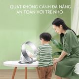  Quạt không cánh SKJ-CR309WD điều khiển từ xa 6 tốc độ điều chỉnh 180 độ phù hợp để bàn và treo tường 