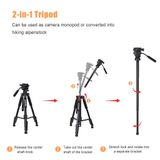  Tripod ZOMEI Q310 chuyên nghiệp cho chân máy ảnh SLR hợp kim nhôm ,kéo dài 170cm -dc4903 