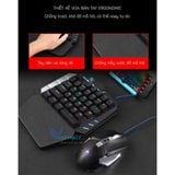  Bàn phím cơ 1 tay Technology K109 LED RGB swith blue chuyên game Pubg -DC3708 