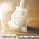 Cọ Rửa Bình Sữa Đa Năng Lông Mềm Gập 90 Độ, Dụng Cụ Cọ Bình Nước Cán Dài Tiện Lợi 