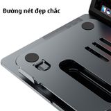  Giá đỡ laptop tablet bằng nhôm 11 - 17.3 Inch - Đế tản nhiệt nâng Laptop - máy tính bảng - Ip Model: P43P -DC4671 