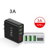  Cốc sạc nhanh 3 cổng USB thông minh CYKE -DC3210 