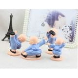  BỘ TƯỢNG 4 CHÚ TIỂU THIẾU LÂM TỰ MÚA VÕ - dc2432 