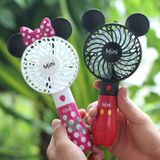  Quạt mini cầm tay ✔Quạt Tích Điện Mini Cầm Tay Mickey 3 tốc độ gió siêu mát -dc4139 