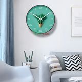  Đồng Hồ Treo Tường Kim Trôi Thanh Lịch, Cao Cấp, Nền Xanh, Mặt Kính 3D,KT 10 INCHS ,Mẫu mới nhất 2020 -DC4155 