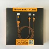  Cáp chuyển đổi kết nối cho Ip, Ipad với Tivi qua cổng HDMI - Lightning to HDTV - Cáp dệt Hàng cao cấp -dc3464 