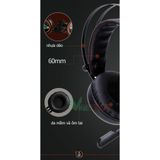  Tai nghe chụp tai chuyên game V6 đèn LED màu Cổng usb âm thanh 7.1 -dc3420 