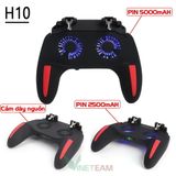  Tay cầm H10 có nút bấm bổ trợ và tích hợp sạc dự phòng hỗ trợ chơi game trên điện thoại 