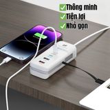  Bộ Sạc Nhanh 66W Đa Năng 5 Trong 1 Tự Động Ngắt Bảo Vệ Thiết Bị, Sạc 5 Thiết Bị 