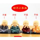  Set Tượng Phật Phong Thủy, Tượng Tứ Không (Có Hộp) -dc2433 