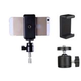  Bi Cầu - Đầu Kẹp Điện Thoại , Trụ Cầu Xoay 360 Gắn Tripod, Chân Đèn Livestream 