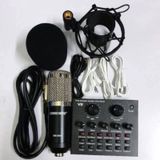  Combo Soundcard V8 AQTA Chính Hãng Bluetooth + Mic Karaoke Livetream BM 900, Có AutoTune Chuẩn Phòng Thu 