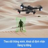  Máy Bay Điều Khiển Từ Xa Flycam P9 Camera Kép Cảm Biến Tránh Vật Cản, Đen led bắt mắ , Thời Gian Bay 30 Phút 