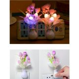  [HOT] ĐÈN NGỦ CẢM ỨNG TỰ ĐỘNG SÁNG VÀ ĐỔI MÀU NẤM HOA HỒNG 