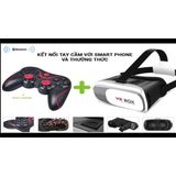  ( TẶNG KÈM GIÁ ĐỠ ĐIỆN THOẠI ) Tay cầm chơi game Bluetooth Terios T3 (Đen) 