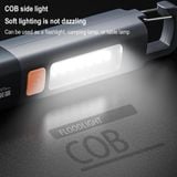  Đèn Pin LED  Siêu Sáng Chống Thấm Nước Kèm Móc Tiện Dụng Ánh Sáng Trắng An Toàn Cho Mắt 