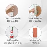  Miếng Dán Tường Treo Ổ Cắm Điện, Modem Wifi Giá Đỡ Treo Tường Cố Định Ổ Cắm Điện 