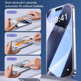  Kính Cường Lực iphone tự hút bụi chống nhìn trộm có kèm khung tự dán ,bảo vệ màng loa thế hệ mới 