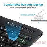  Bộ bàn phím chuột không dây Bluetooth mini 10 inch cho máy tính bảng ,Laptop có thể sạc lại 10 inch 