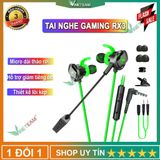  Tai nghe gaming XMOWI RX3 2 mic đàm thoại khử ồn chơi cực tốt game PUBG COD FREE FIRE tặng cáp chuyển đổi 3.5 