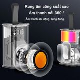  Loa Bluetooth Mini Trong Suốt A36 Nghe Nhạc Không Dây thiết kế có đèn nháy theo nhạc bass rung cực đẹp -dc5026 