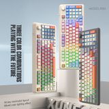  Bàn phím máy tính giả cơ gaming K82 LED 7 màu cực đẹp tích hợp núm chỉnh âm 