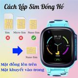  Đồng hồ thông mình trẻ em Y92 lắp sim nghe gọi hai chiều định vị chống nước có Tiếng Việt giám sát trẻ nhỏ -dc5063 