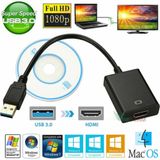  Đầu Chuyển Đổi USB 3.0 Sang HDMI 1080p - Tương Thích với Laptop/PC/HDTV, Hỗ Trợ Windows XP 