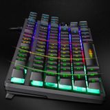  Bàn phím bán cơ chơi game 87 phím có đèn LED TS GK 10 chuyên dụng cho laptop / máy tính bàn -dc4788 