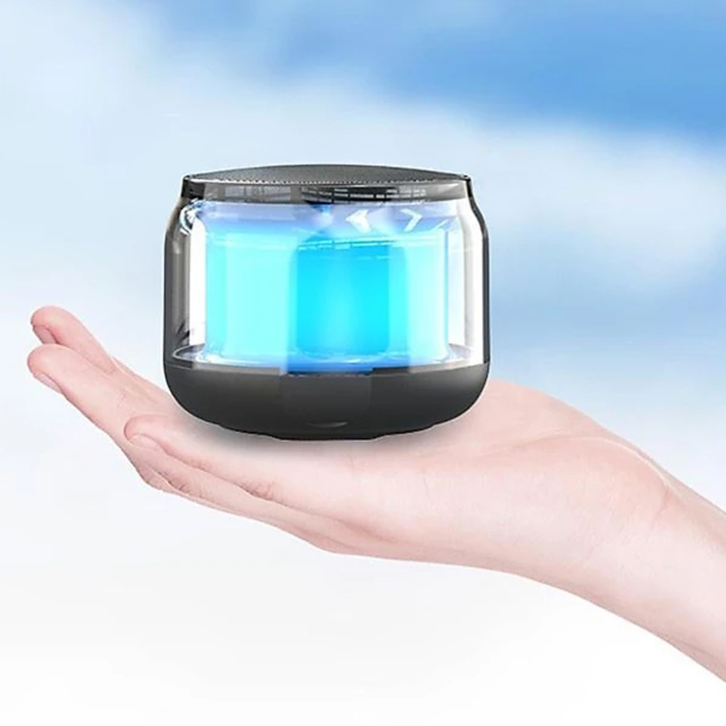 Mini Altavoz Bluetooth con Luces LED RGB - Mini Parlante Luces LED Bluetooth