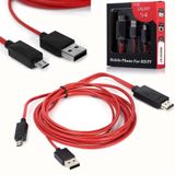 Cáp xuất HDMI ra TV cho thiết bị Android (Đỏ) -dc1561 