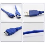  Cáp USB 3.0 AM-MicroBM 50cM dùng cho HDD Box (Xanh) -DC1428 