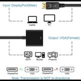  Cáp Chuyển Đổi Display Ports To VGA - Dây Chuyển Đổi Đầu DisplayPort Sang VGA (Đen) -DC394 