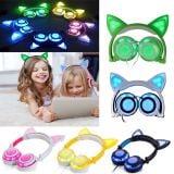  Tai nghe Headphone Tai Mèo - TTLIFE Xinh Xắn - Có Đèn FULL Led Siêu Cute - Có micro -Mẫu mới nhất 2020 -dc4320 
