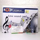  Sound Card Thu Âm AQTA V11 Đa Năng Hát Karaoke Và Livestream -dc3398 