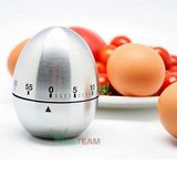  Đồng hồ hẹn giờ làm bài tập, nấu ăn hình quả trứng chất liệu inox -dc4678 