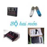  Combo Soundcard V8 Zansong Có Bluetooth + Mic Karaoke Livetream BM 900, Có AutoTune Chuẩn Phòng Thu 