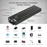  Hub usb 20 cổng sipolar , Bộ chia cổng usb 20 port sipolar Làm phone farm,sạc điện thoại, 4G proxy 
