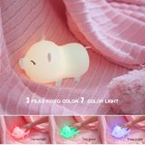  Đèn ngủ silicone nhiều màu sắc hình heo dễ thương -dc3437 
