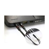 Cáp gộp và chia audio và mic 3.5mm Jack gộp tai nghe 3.5 bọc chống đứt -dc1307 