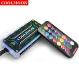  BỘ HUB KẾT NỐI NGUỒN VÀ ĐIỀU KHIỂN FAN RGB COOLMOON  chia Fan LED 10 cổng RGB - PHIÊN BẢN MỚI NHẤT 