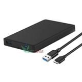  Hộp đựng ổ cứng HDD ngoài 2.5" 2TB SATA SSD kèm dây cáp USB3.0 -dc4020 