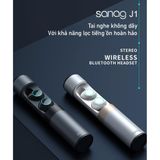  Tai Nghe Bluetooth Không Dây True Wireless Sanag J1 Chống nước IPX7- Cảm ứng chạm cao cấp Kèm hộp sạc -dc3710 